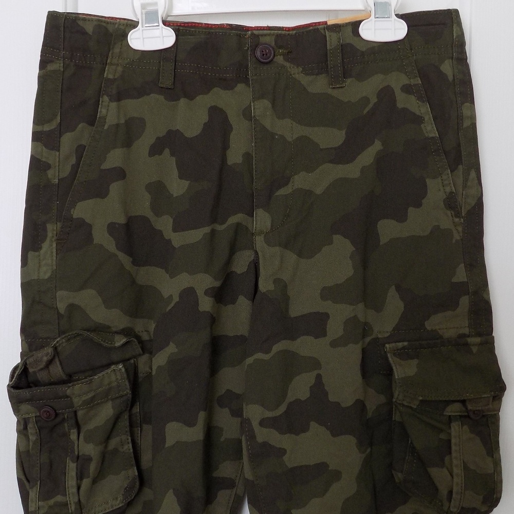 URBAN PIPELINE Twill Messenger CARGO SHORTS - CAMO